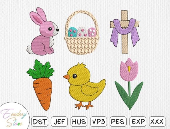 Download Easter &amp; Spring Embroidery Design Set - Spring Collection