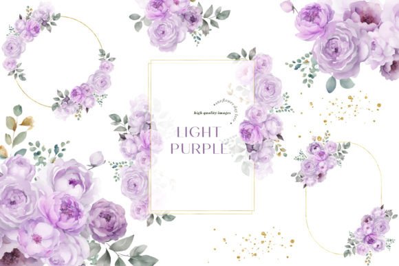Download Elegant Light Purple Flowers Clipart - Flowers Collection