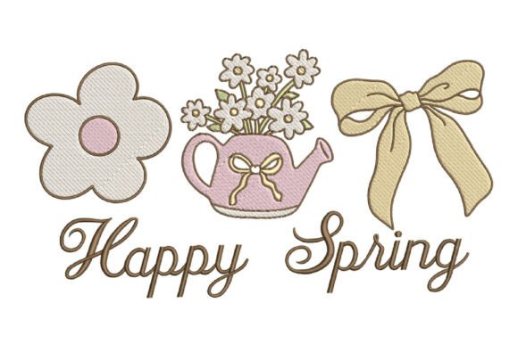 Download Happy Spring Embroidery Design - Spring Collection