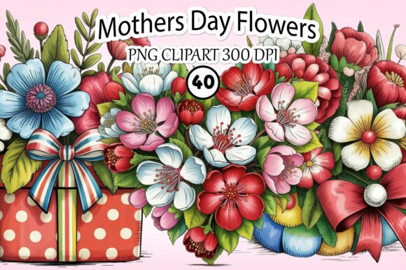 Download Watercolor Mother’s Day Flowers Clipart - Flowers Collection