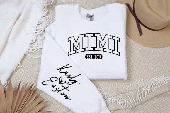Download Custom Embroidered Mimi Shirt, Grandma - Custom embroidered Collection