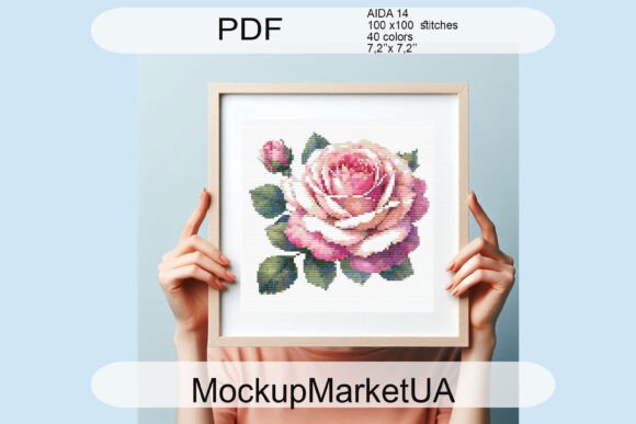 Download Rose Flowers Cross Stitch Patterns PDF - Flowers Collection