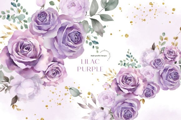 Download Watercolor Purple Flowers Clipart - Flowers Collection