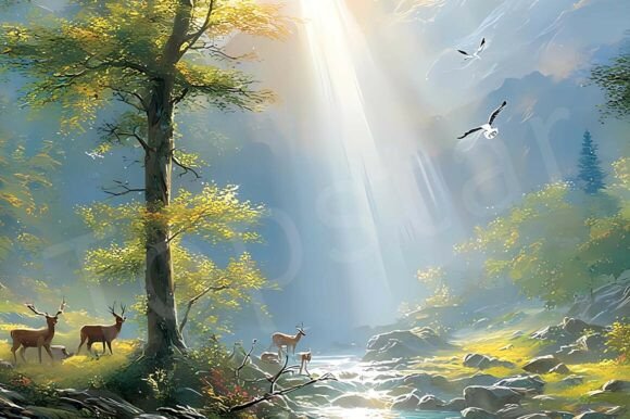 Download Peaceful Nature Morning Scene in Spring - Spring Collection