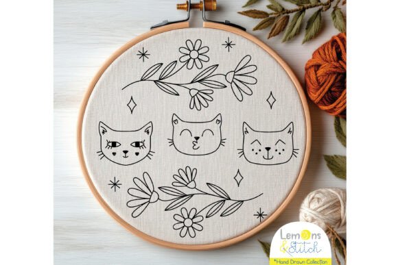 Download Cat Face: Wild Flowers - Flowers Collection