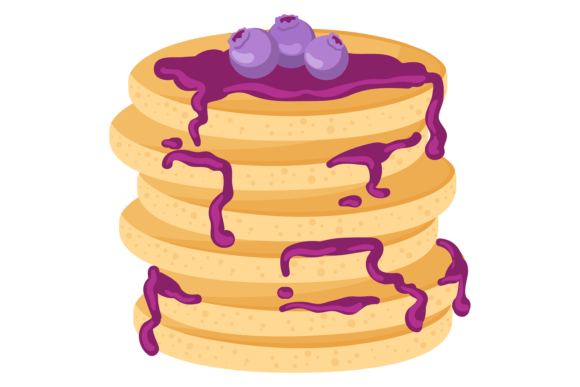 Download Blueberry Jam on Pancake Stack. Food Car - Food Collection