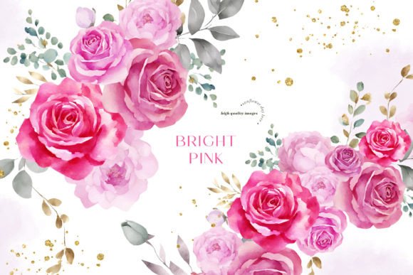 Download Elegant Bright Pink Flowers Clipart - Flowers Collection