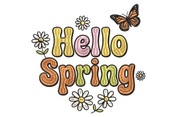 Download Hello Spring Embroidery Designs - Spring Collection